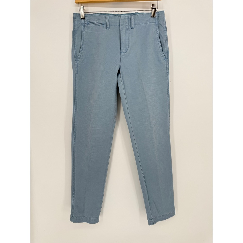 Polo Ralph Lauren Quin Boyfriend Pants Women 0 15x29 Chino Light Blue Preppy EUC